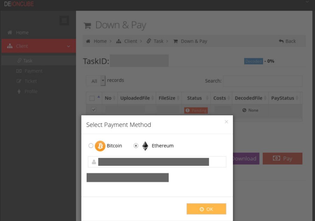 Service de désobscurcissement offert par TA406