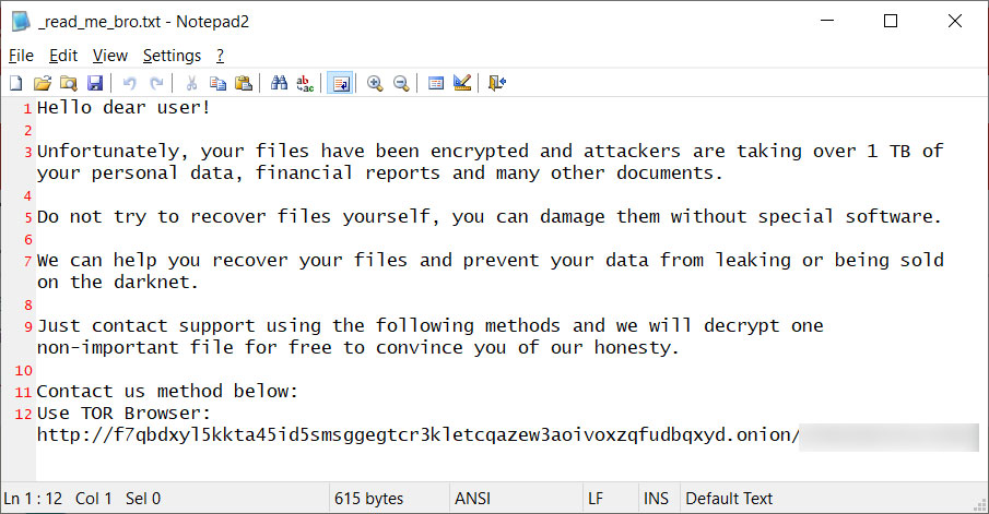 La semaine des ransomwares - 19 novembre 2021 3 Note de rançon HelloKitty