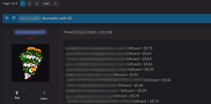 Comptes compromis lors du partage d'informations d'identification en ligne