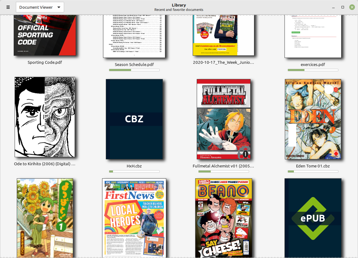 Application Thingy de gestion de documents sur le nouveau Mint