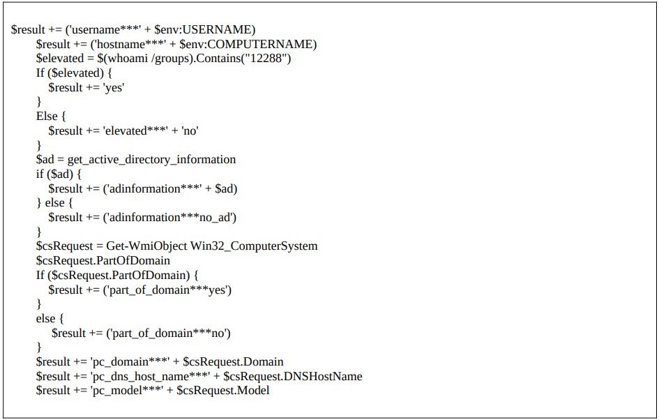 Extrait de code de reconnaissance Easylook