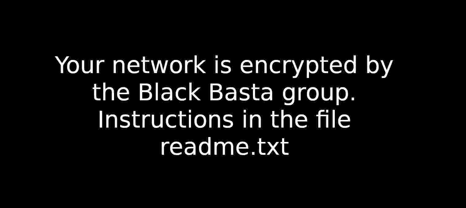 Fond d'écran ajouté par le crypteur Black Basta