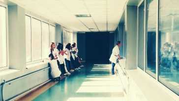 Hospital workers waiting around