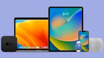 Ilustração da instalação da versão beta pública dos iOS 16, iPadOS 16