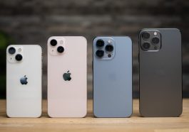 Imagem dos smartphones da Apple, linha iPhone 13