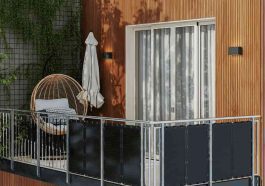 Painéis solares verticais