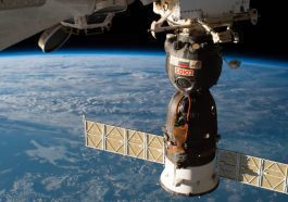 Imagem do módulo da Rússia na Estação Espacial Internacional