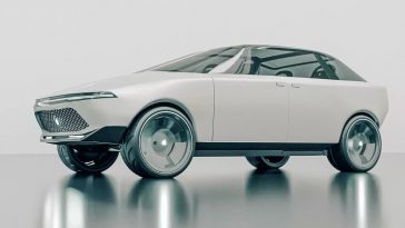 Imagem de conceito do carro Apple, um automóvel autónomo e elétrico ainda secreto