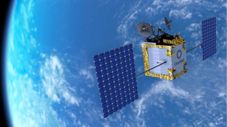 Ilustração satélite para constelação na Europa concorrente à Starlink da SpaceX