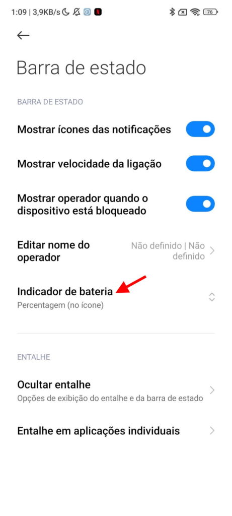 pourcentage de batterie image Android Xiaomi