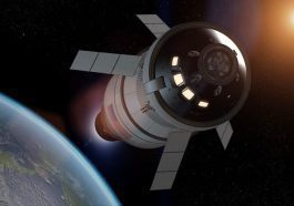Ilustração nave Orion da NASA que levará um iPad à Lua
