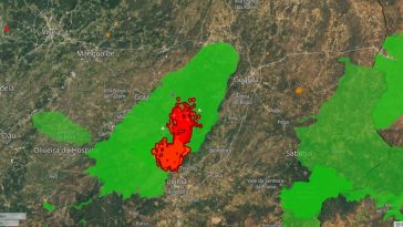 Incendie dans la Serra da Estrela : Voir la catastrophe sur EFFIS