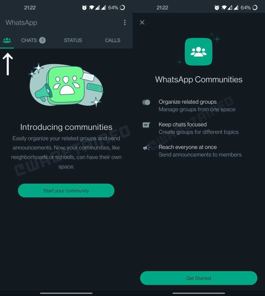 WhatsApp Communities teste les administrateurs de groupes
