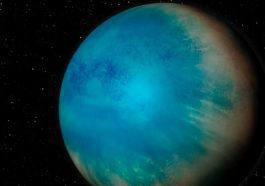 Imagem ilustração de exoplaneta oceânico