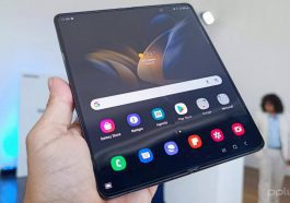Z Fold 4 Galaxy Samsung teste ecrã