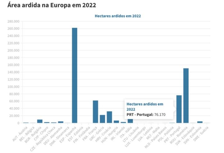 EFFIS lEurope bat le record de superficie brulee cette