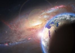 Ilustração da Terra expulsa do sistema solar