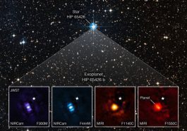 Imagem de um exoplaneta captado pelo telescópio da NASA, o James Webb
