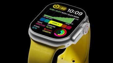 Imagem do Apple Watch Pro saído das renderizações 3D