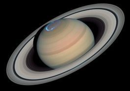 Imagem de Saturno com os seus anéis
