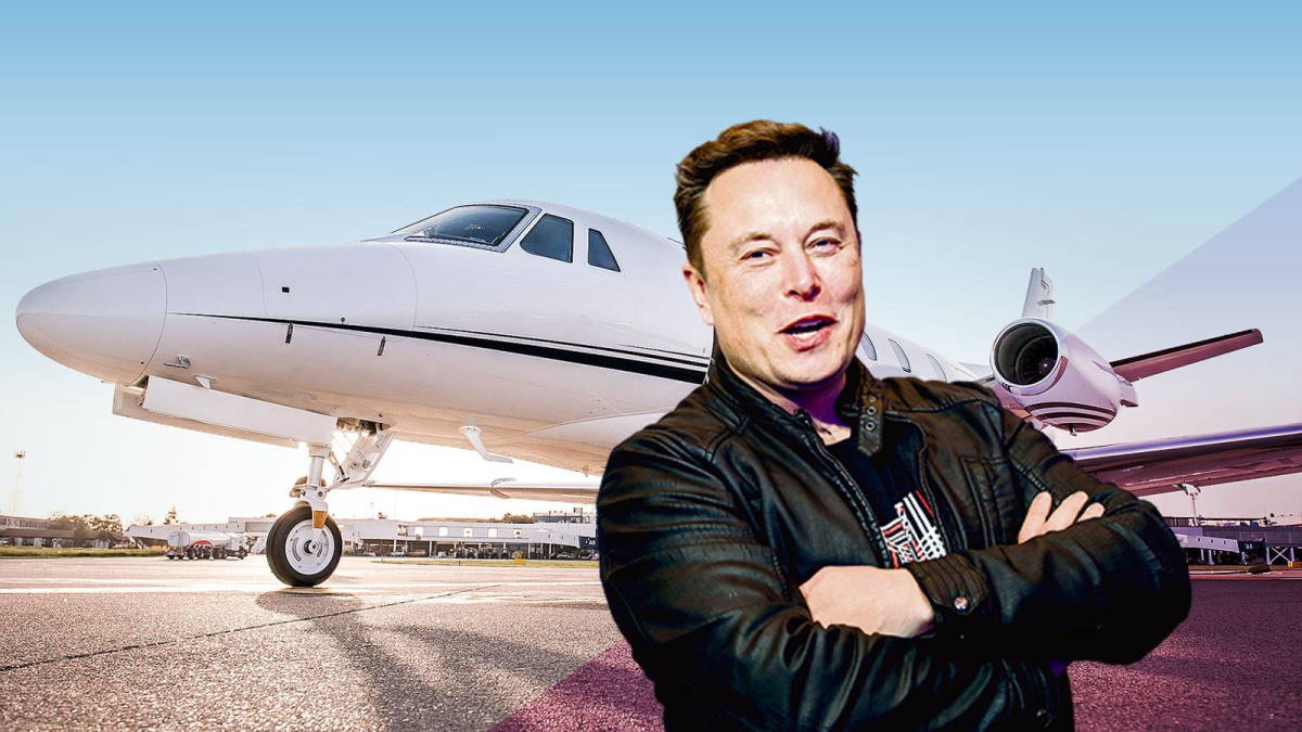 Facebook avião Elon Musk Mark Zuckerberg página