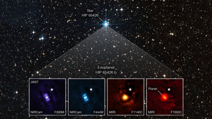 Image d'une exoplanète capturée par le télescope James Webb de la NASA