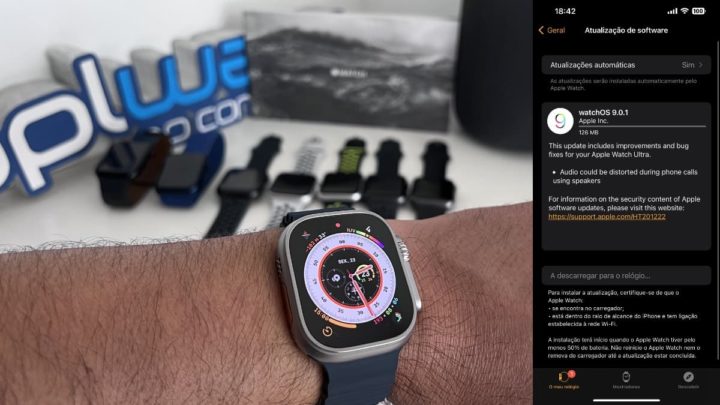 Image Apple Watch Ultra avec watchOS 9.0.1