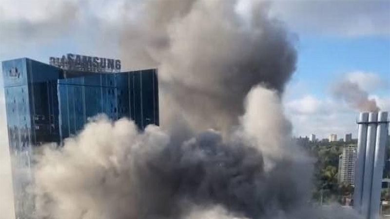 La Russie attaque Samsung en Ukraine avec un missile à Kiev
