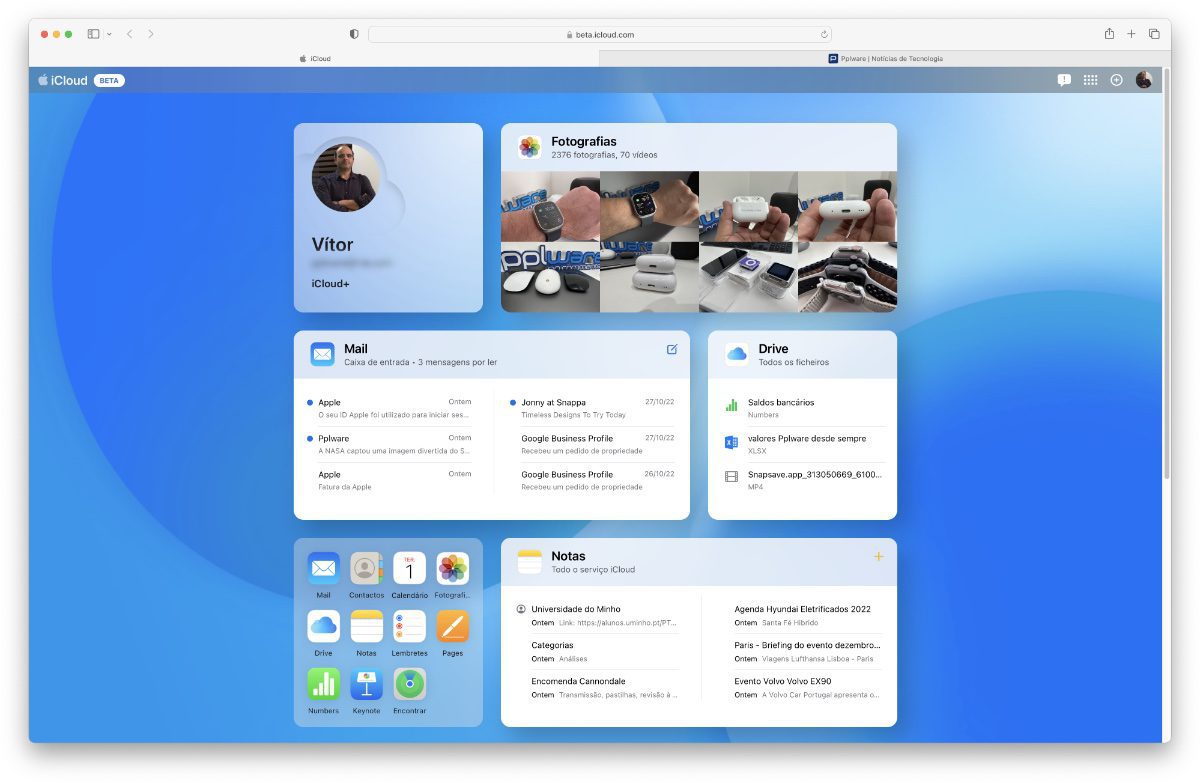 Apple a déjà le nouveau design du portail Web iCloud en version bêta