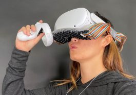 Headset de Realidade Virtual que permite sentir, por exemplo, beijos