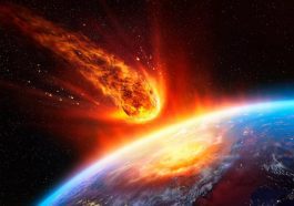 Ilustração de asteroide assassino que poderá destruir a Terra
