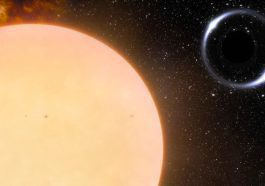 Ilustração do buraco negro Gaia BH1 que existe perto da Terra
