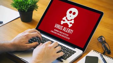 Ilustração de malware no macOS