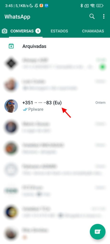 Bloc-notes de conversations de messages WhatsApp