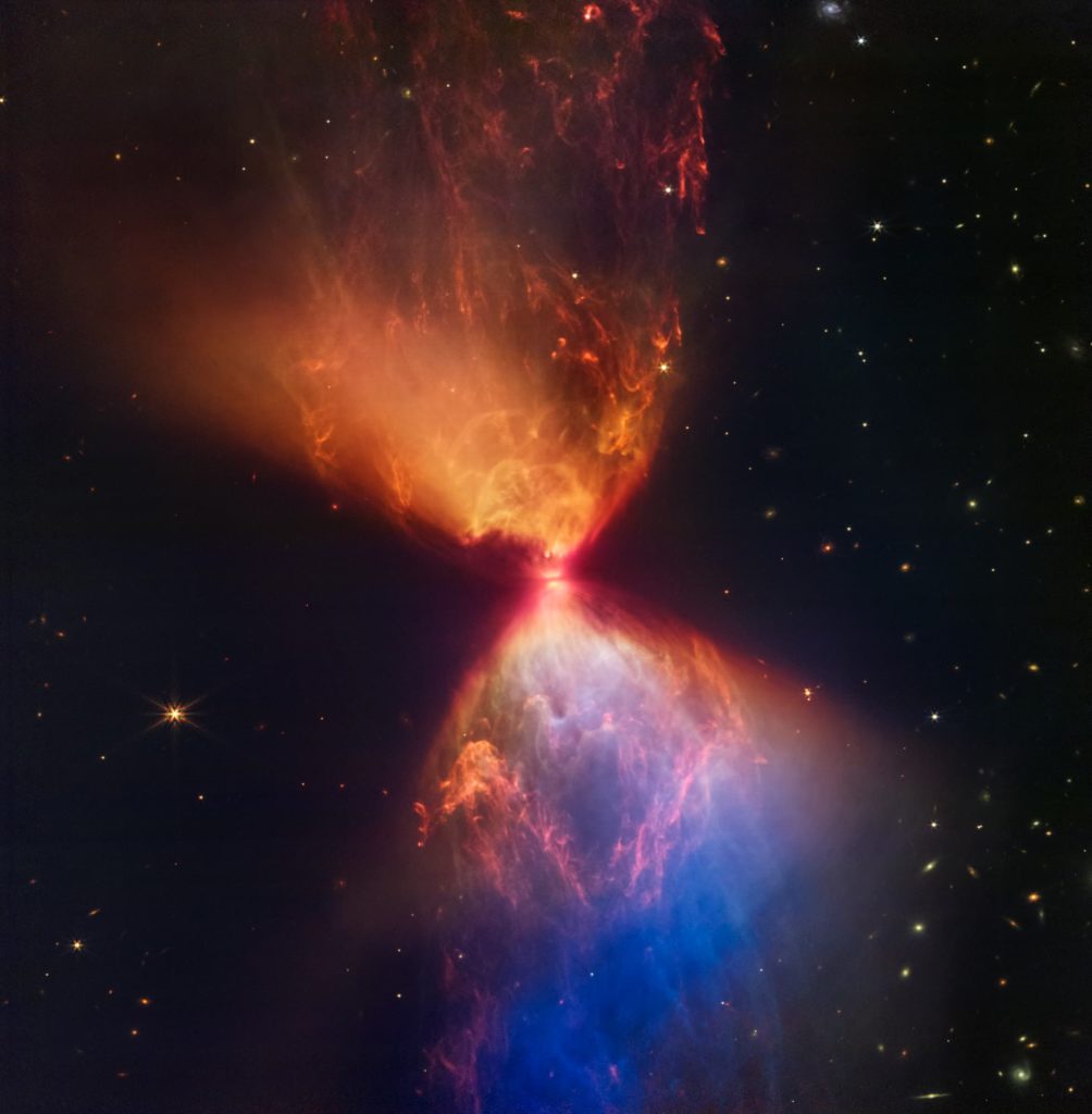 JWST capture un superbe sablier de lumière autour de la naissance des étoiles 3 Image JWST d'une protoétoile