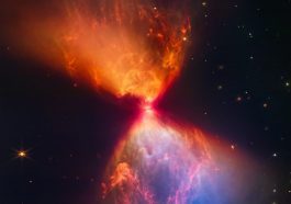 JWST capture un superbe sablier de lumière autour de la naissance des étoiles