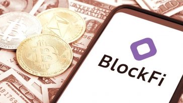 Ilustração falência BlockFi, empresa no mercado das criptomoedas
