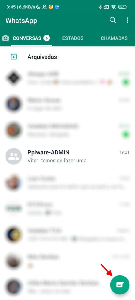 Bloc-notes de conversations de messages WhatsApp