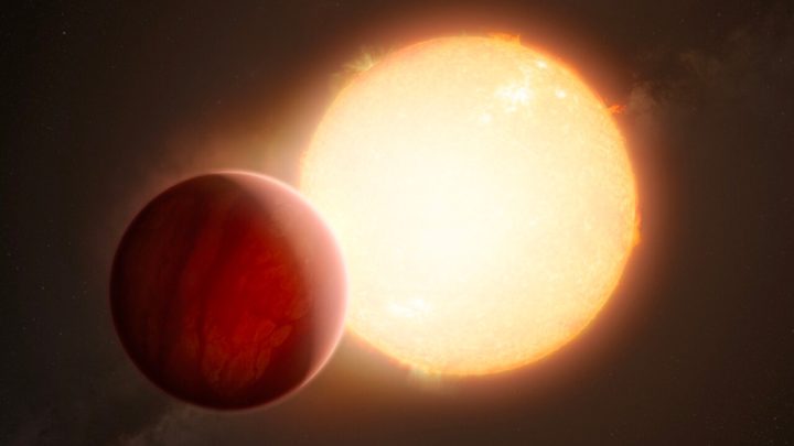 Illustration de l'exoplanète Kepler-1658b