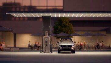Estação de carregamento de elétricos da Mercedes-Benz