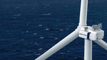 China constrói a maior turbina eólica offshore do mundo com pás de 128 metros