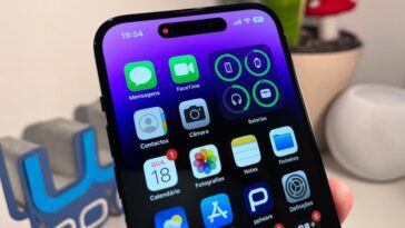 Imagem Dynamic Island no iPhone 14 Pro Max