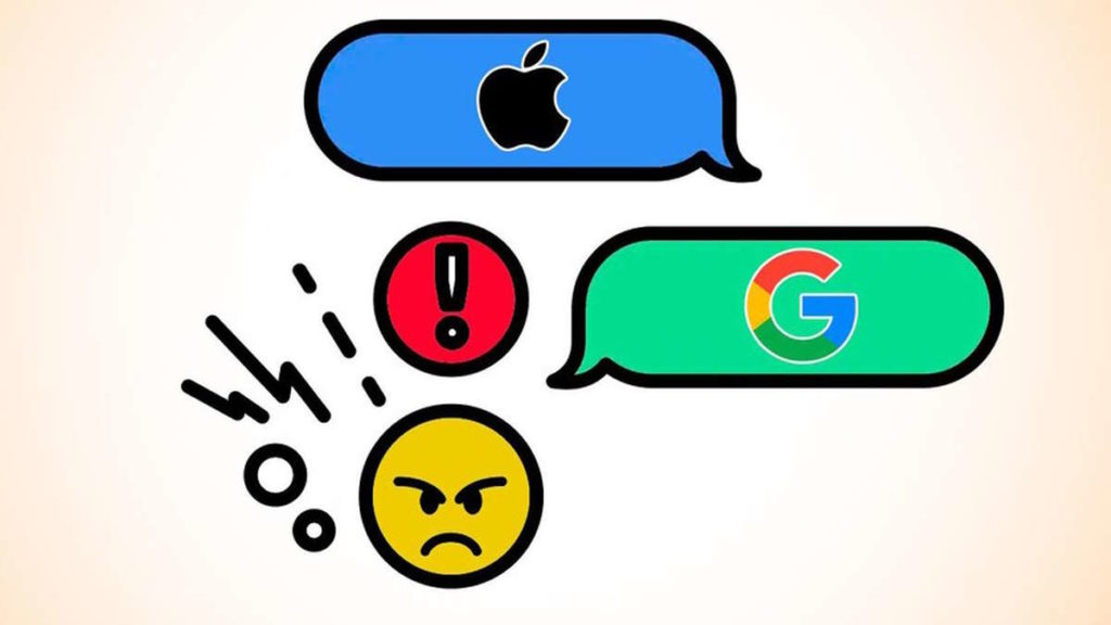 Messages SMS Apple RCS de Google