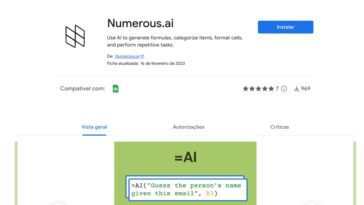 Google Sheets já tem ChatGPT... usando a extensão Numerous.ai