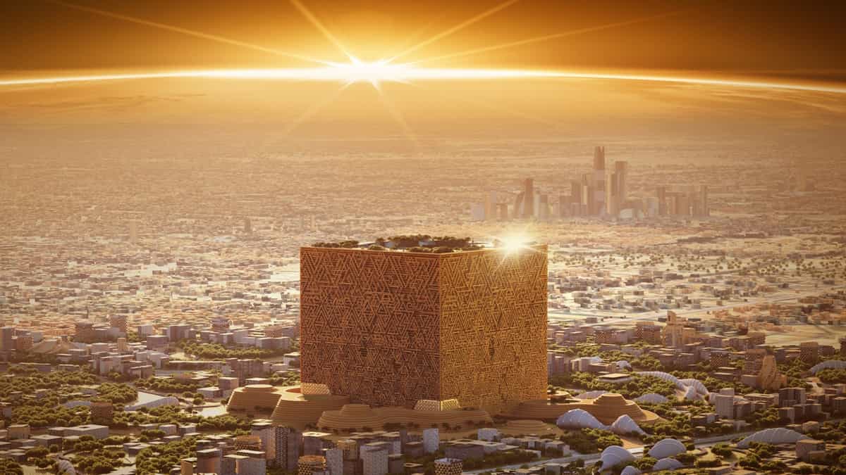 Mukaab, o cubo gigante que a Arábia Saudita planeia construir