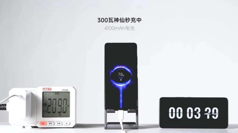 Xiaomi carregar 5 minutos smartphone 300W