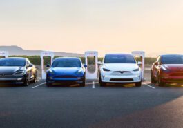 Tesla carros elétricos produção