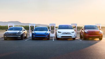 Tesla carros elétricos produção