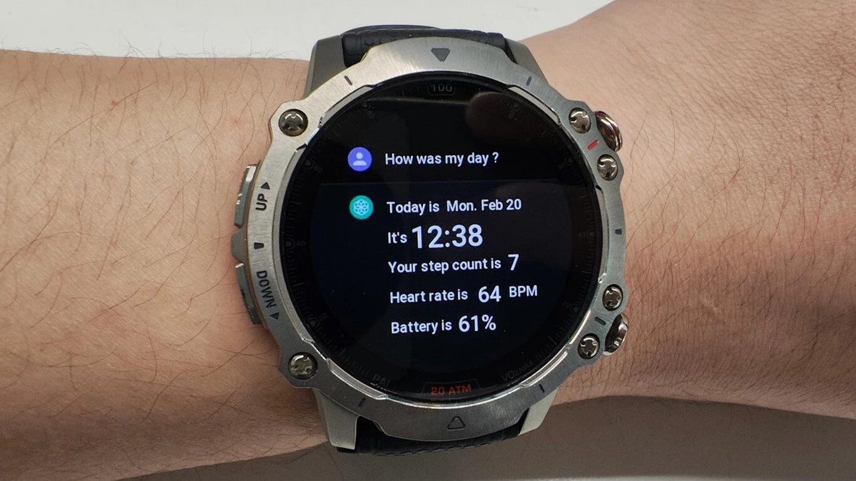 ChatGPT IA smartwatch Amazfit relógio