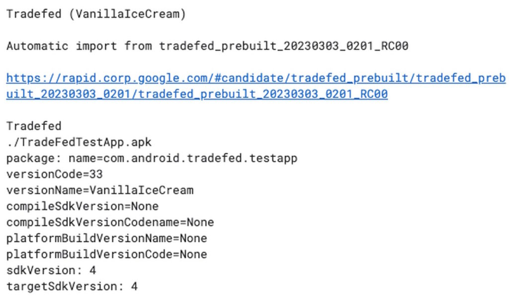 Google Android 15 Crème glacée à la vanille Android 14